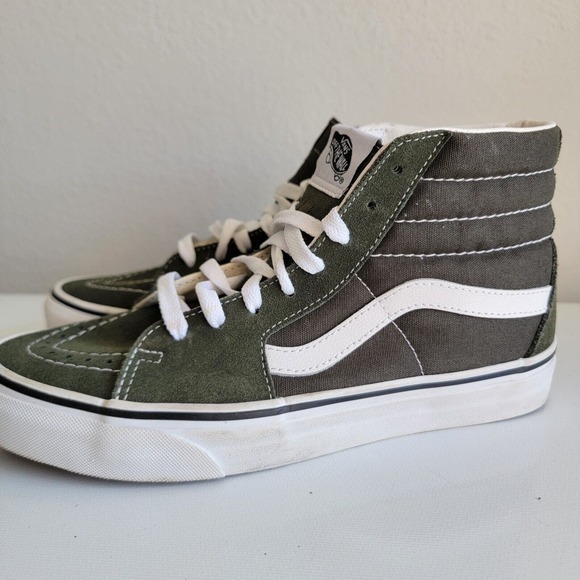 Vans Unisex Sk8 Hi OD Army Green Casual Shoes Sneakers Size M 7 W 8.5 Skate - Picture 1 of 13